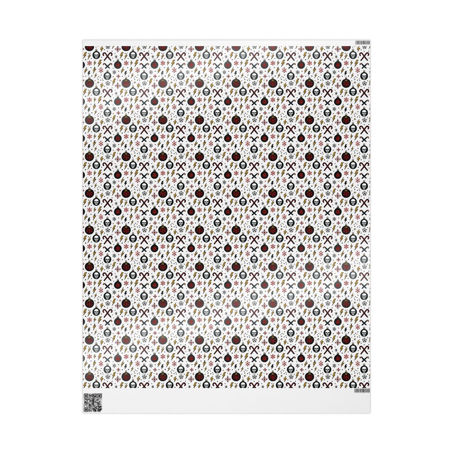 Gift Wrap, Skull and Candy Cane Ozzy Osbourne Inspired Wrapping Paper, Holiday Wrapping, Festive Gift Wrap, Music Lover Gift Wrap, Rock and