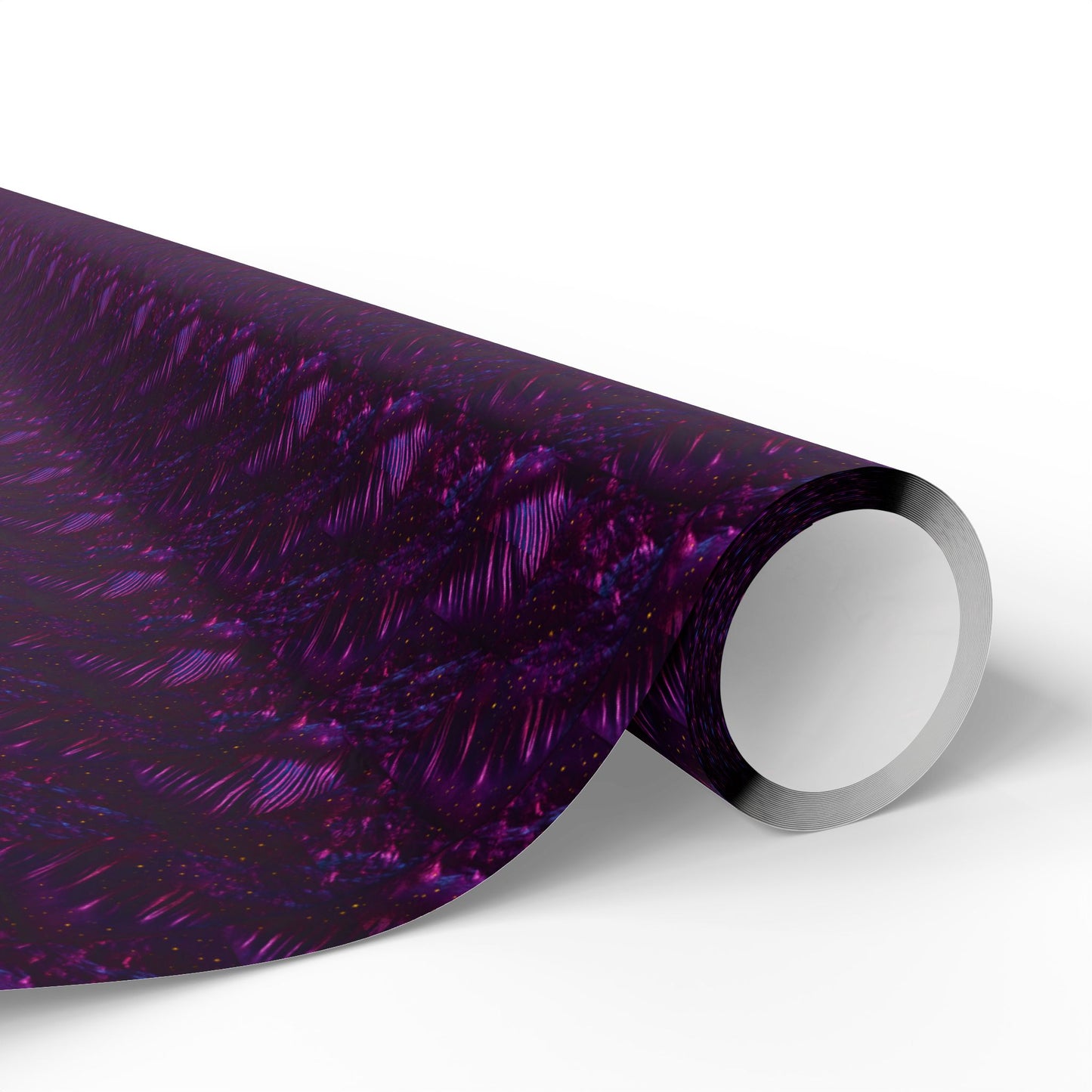 Rockstar neon psychedelic wrapping paper | Holiday Gift Wrap, Dark Teal purple