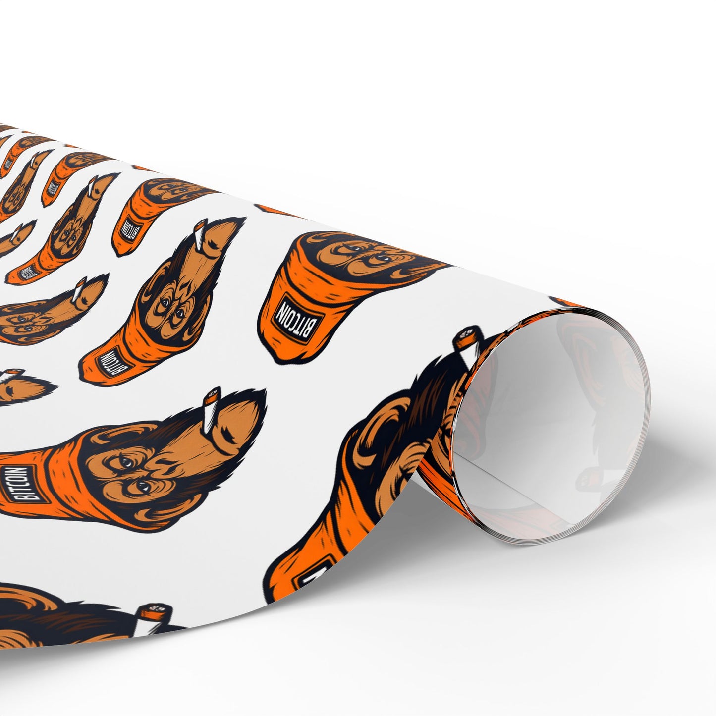 Bitcoin Monkey Wrapping Paper | Novelty Pattern Gift Wrap Roll