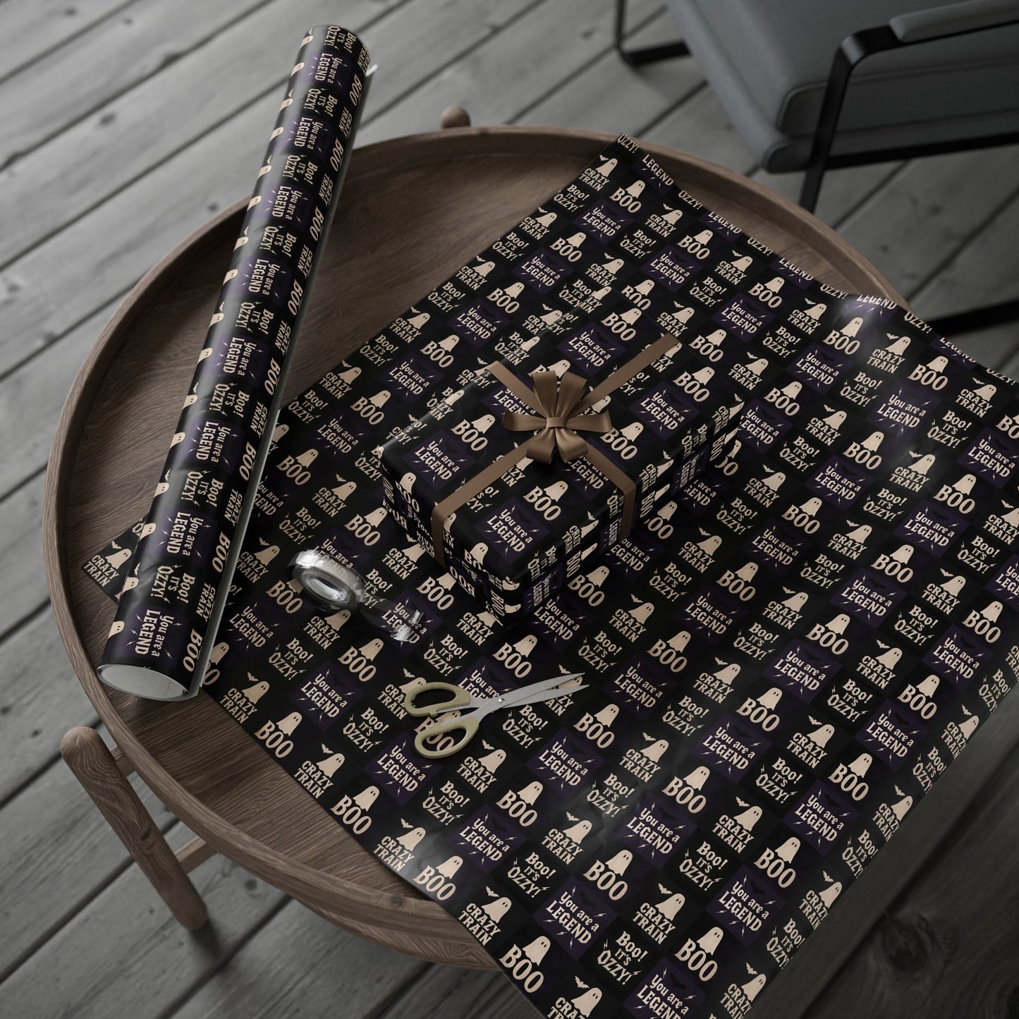 Ozzy Halloween Wrapping Papers, 30x180 Gift Wrap Sheets for Music Lovers, Unique Holiday Gift Packaging, Music Themed