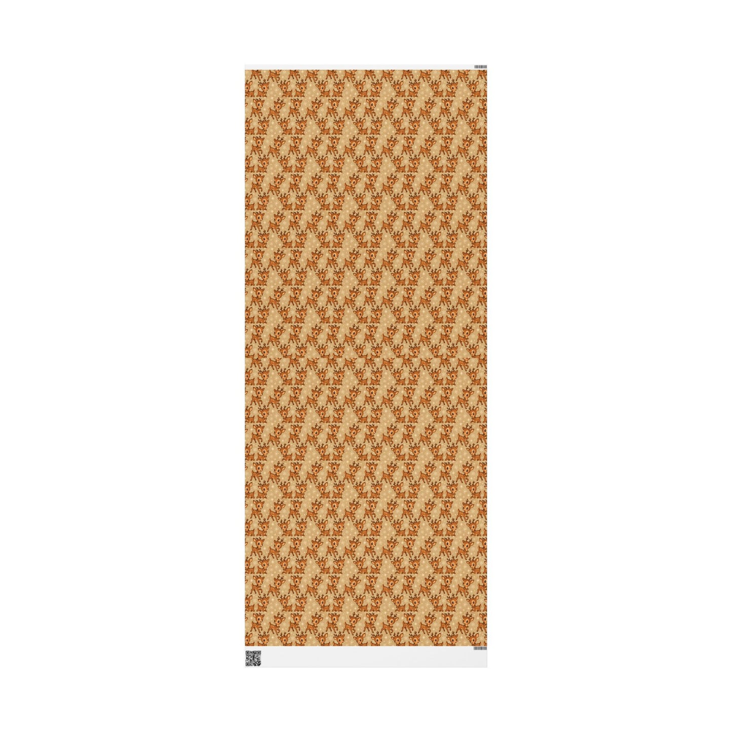 Cute Fawn Pattern Wrapping Paper | Deer Print Gift Wrap, Neutral Holiday Paper