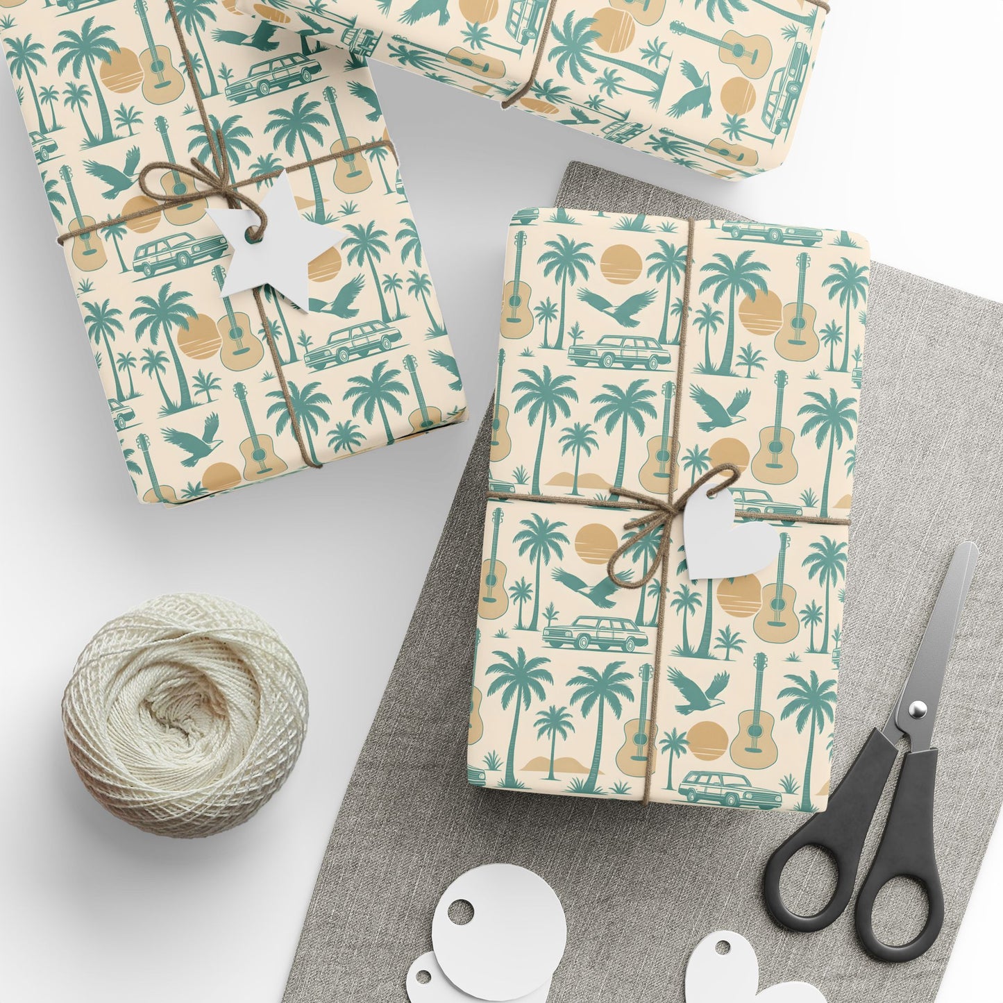 Wrapping Paper, Eagles Hotel California Gift Wrap for Music Lovers, Unique Holiday Present, Rock Band Theme Gift Packaging, Musician Gift,