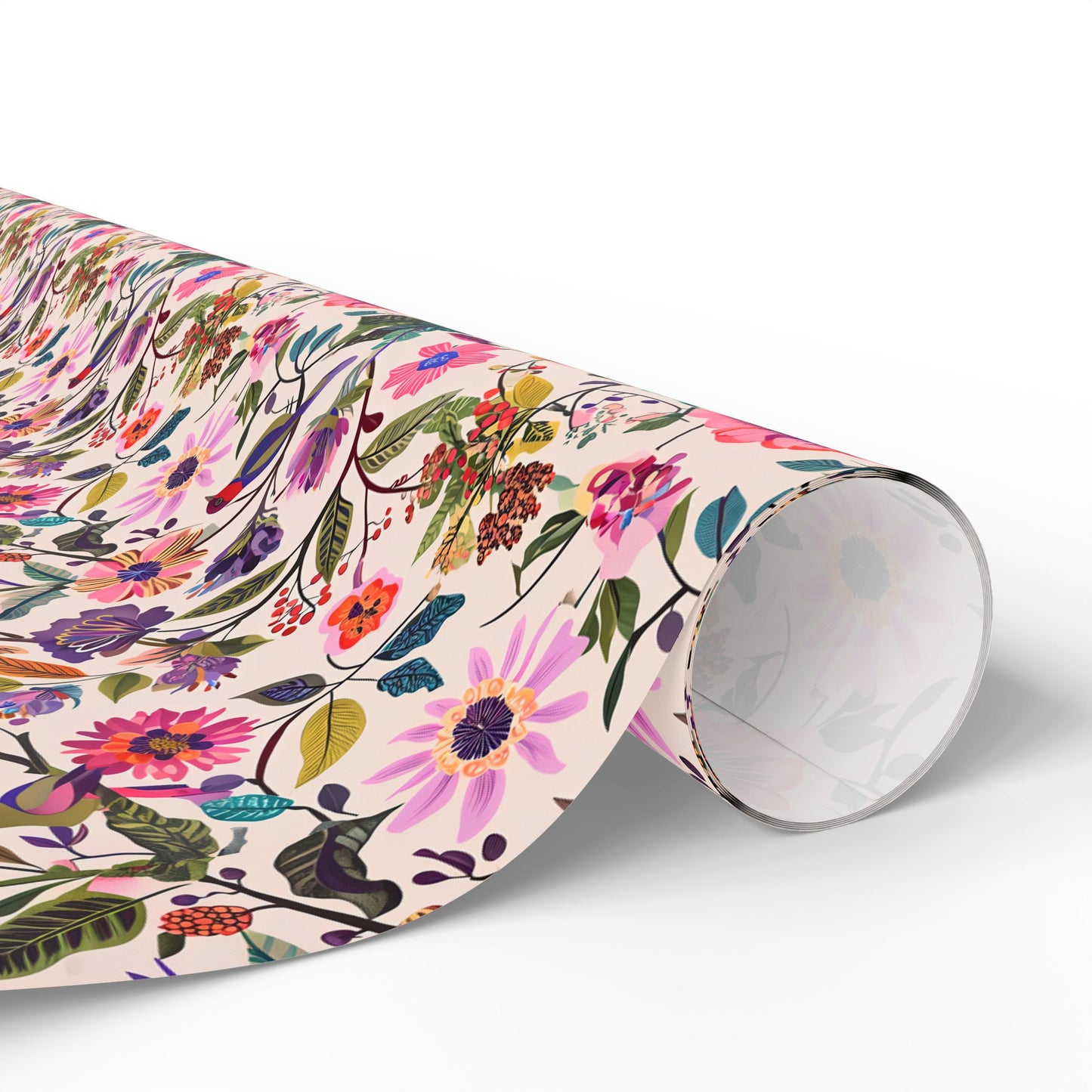 Floral Wrapping Paper, Botanical Gift Wrap for Nature Lovers, Greenery Design, Eco-Friendly Present, Holiday Gift Wrap, Decorative Paper
