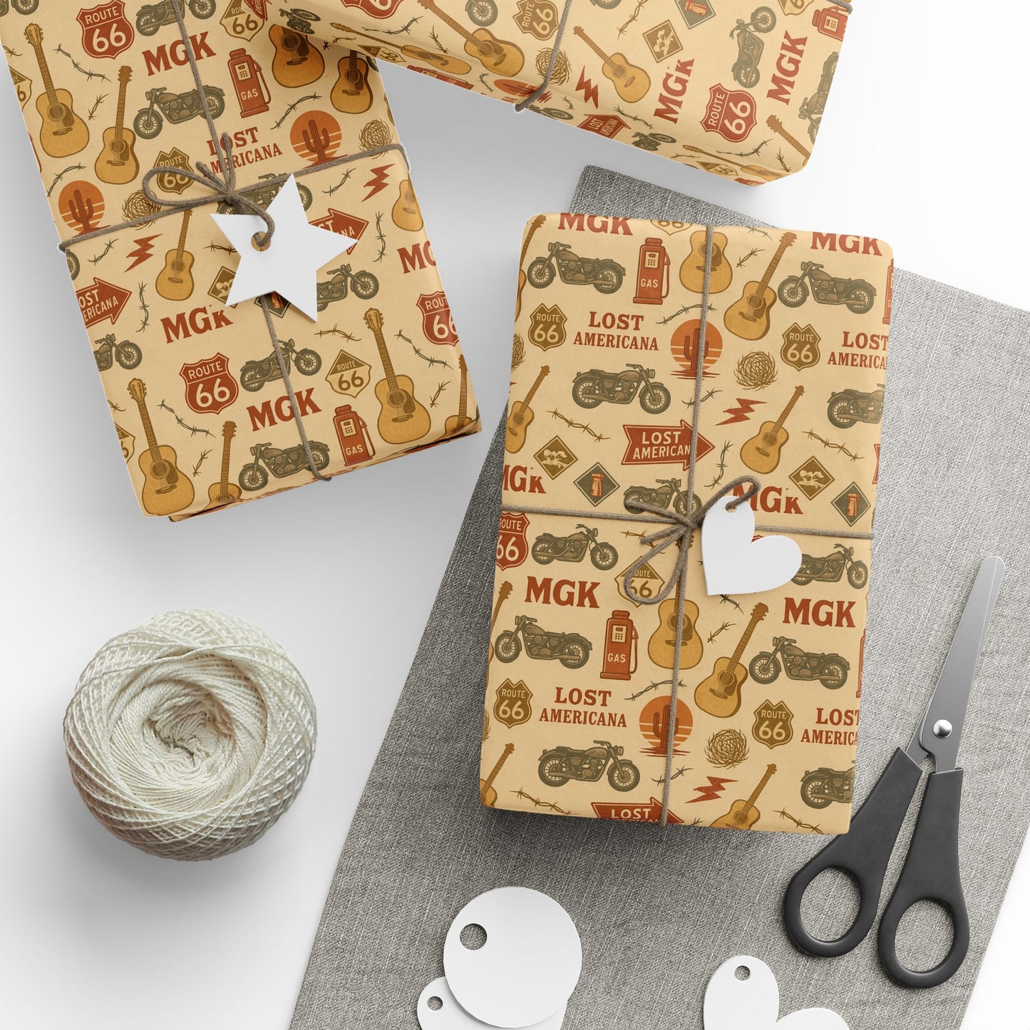 Copy of Wrapping Papers, MGK Lost Americana wrapping paper - Wrap, Music Lover Christmas Birthday Party Decor, Gift Wrap Roll, DIY Crafts,