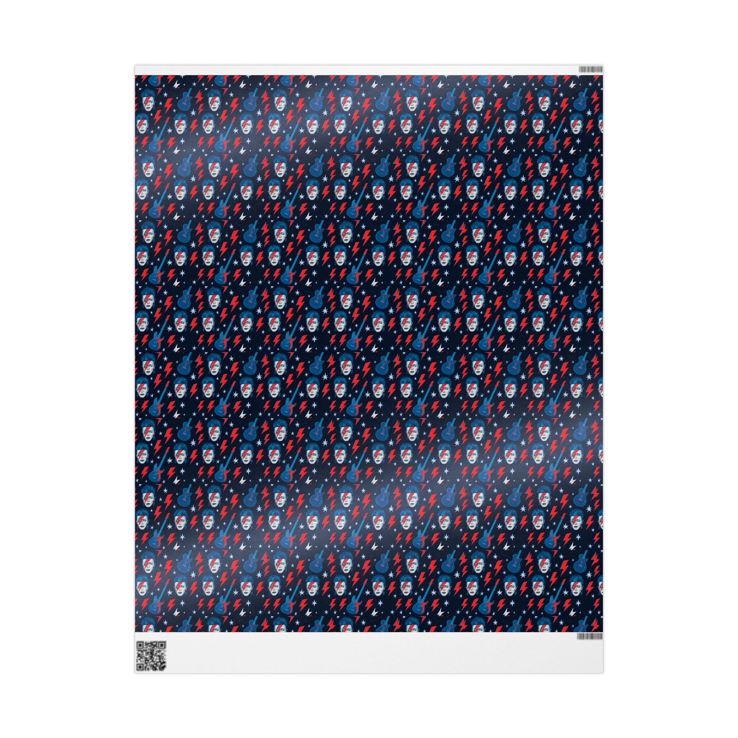 Wrapping Paper Set, David Bowie Gift Wrap, Music Icon Present Decor, Rock Star Birthday Party Supplies, Unique Holiday Wrappers, Retro Pop