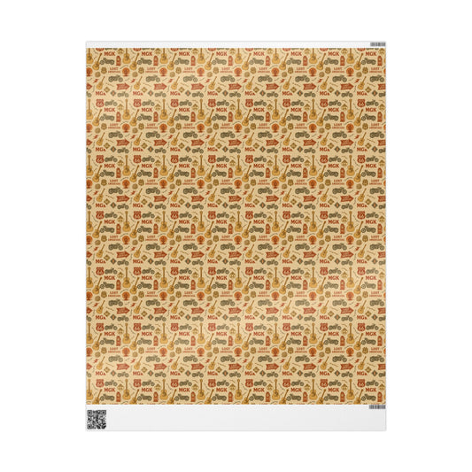 Copy of Wrapping Papers, MGK Lost Americana wrapping paper - Wrap, Music Lover Christmas Birthday Party Decor, Gift Wrap Roll, DIY Crafts,