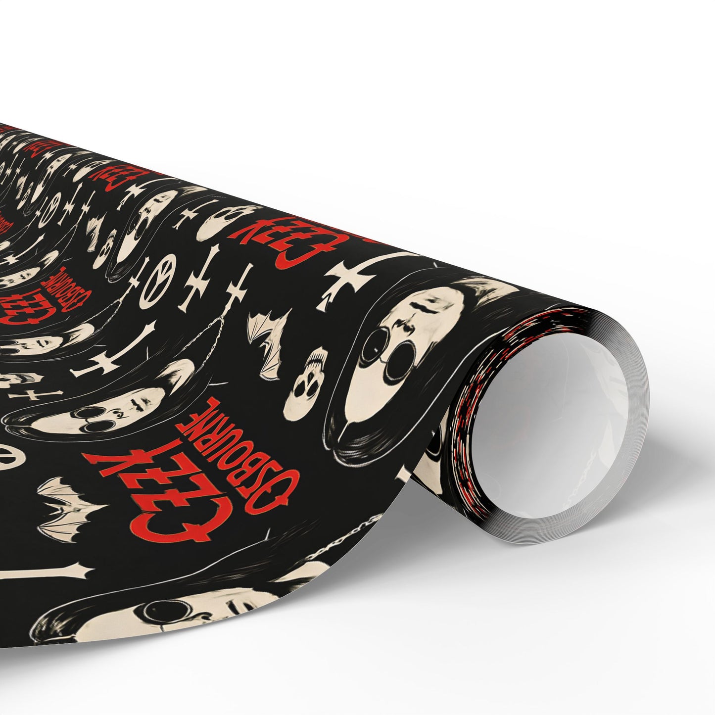 Wrapping Papers, Oz Gift Wrap, Rock Music Fan Present Wrap, Heavy Metal Wrapping Paper, Music Lover Holiday Gift Wrap, Unique