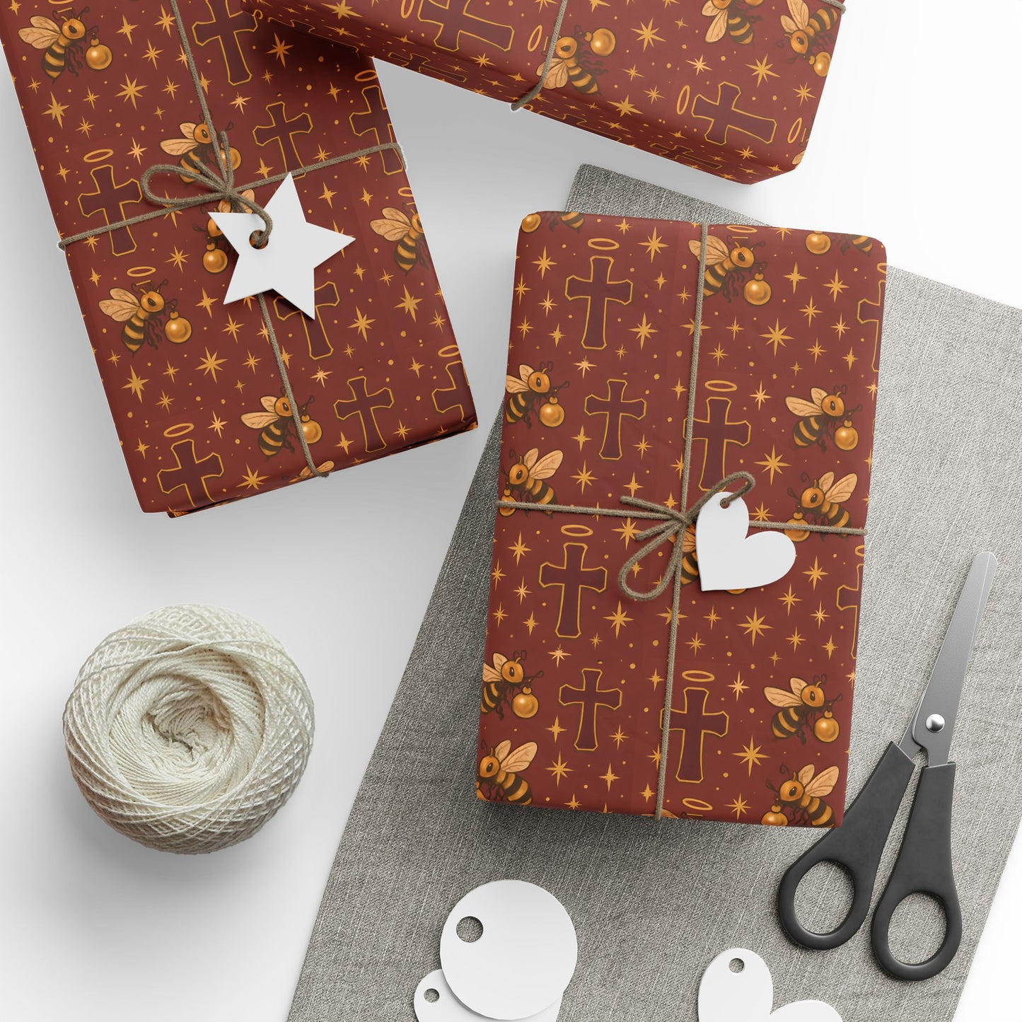 Hornet Wrapping Paper Set for Gift Wrapping, Birthday, Christmas, Holidays, The Heist Club Colorful Pattern