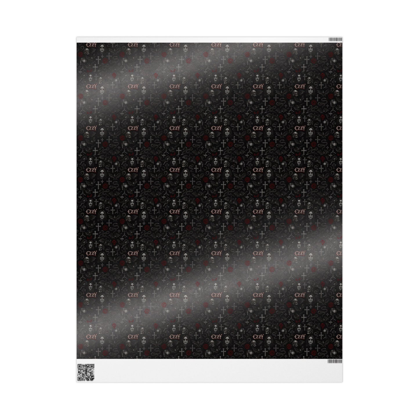 Gothic Wrapping Papers, Ozzy Osbourne Dark Floral Gift Wrap for Occasions, Unique Wrap for Birthdays, Holidays, DIY Projects, Occult Theme