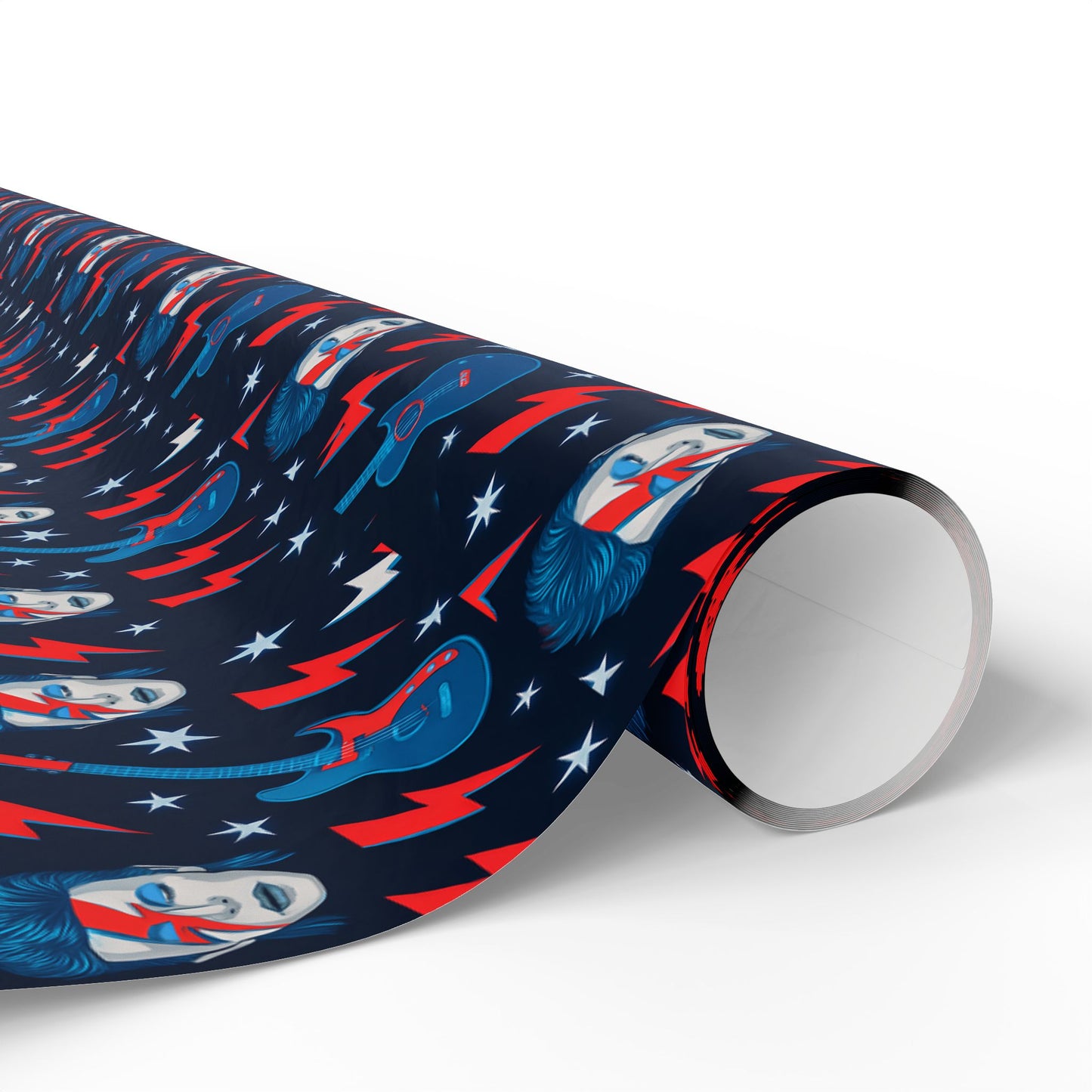 Wrapping Paper Set, David Bowie Gift Wrap, Music Icon Present Decor, Rock Star Birthday Party Supplies, Unique Holiday Wrappers, Retro Pop