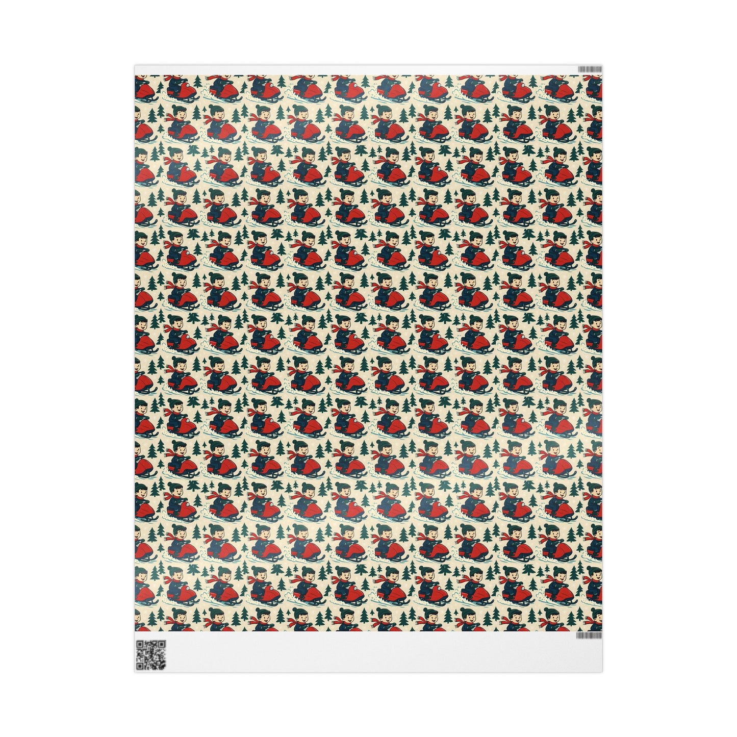 Snowmobiling Wrapping Paper, Winter Gift Wrap, Holiday Gift Wrap, Boys Birthday Party Supplies, Christmas Gift Wrap, Kids Gift Wrap