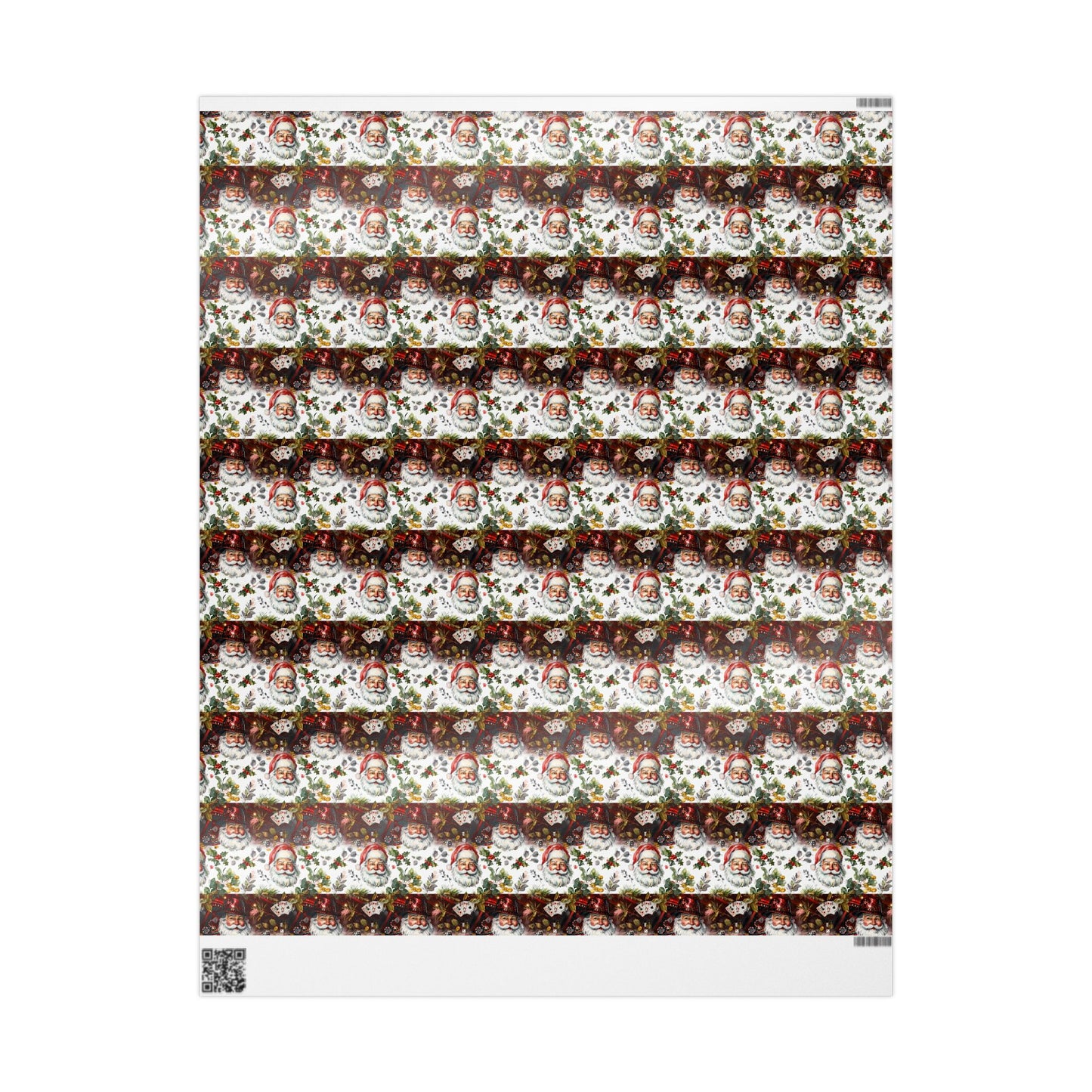 Christmas Casino Santa Wrapping Papers, Gift Wrap, Festive Present Decor, Holiday Party Supplies, Xmas Packaging Paper