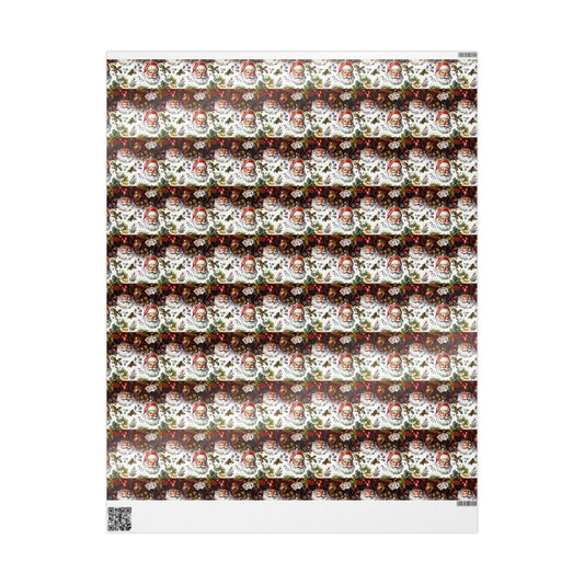 Christmas Casino Santa Wrapping Papers, Gift Wrap, Festive Present Decor, Holiday Party Supplies, Xmas Packaging Paper