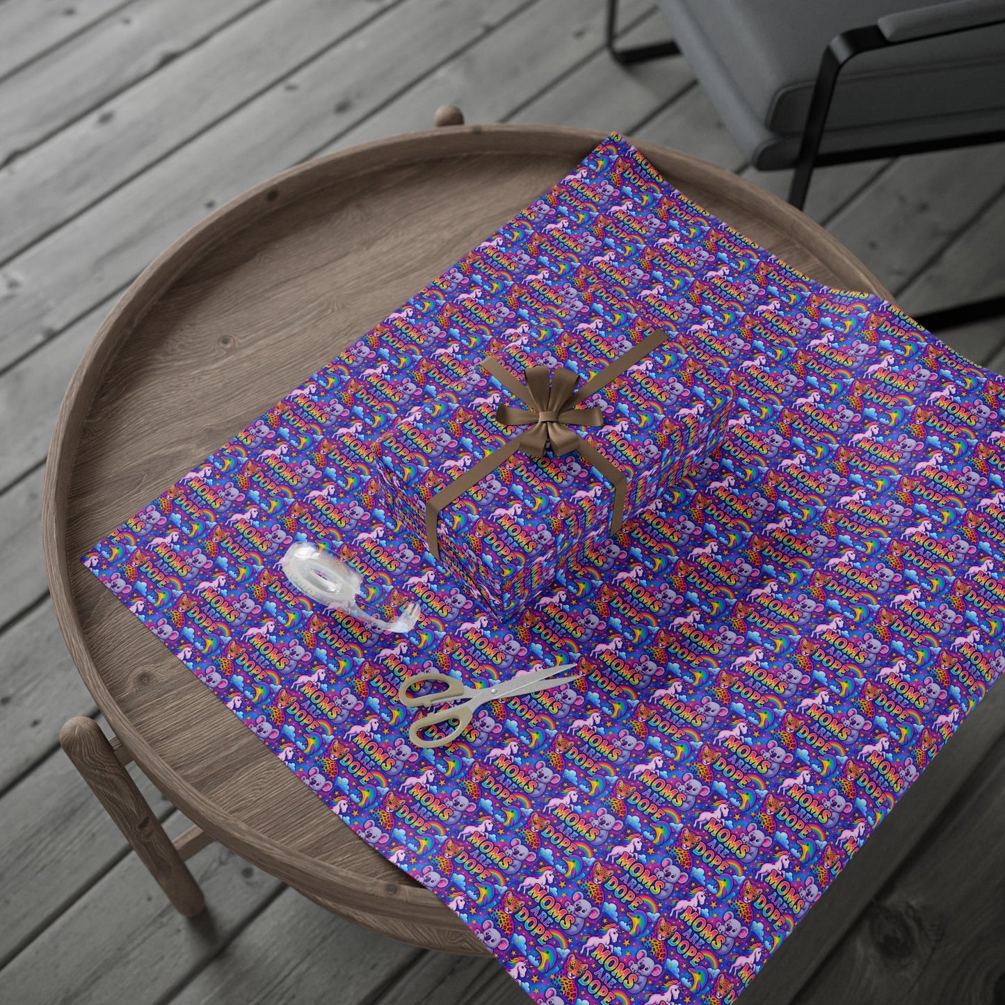 Wrapping Paper, Moms are dope The Heist Club Gift Wrap, Christmas Holiday Present Decoration, Birthday Party