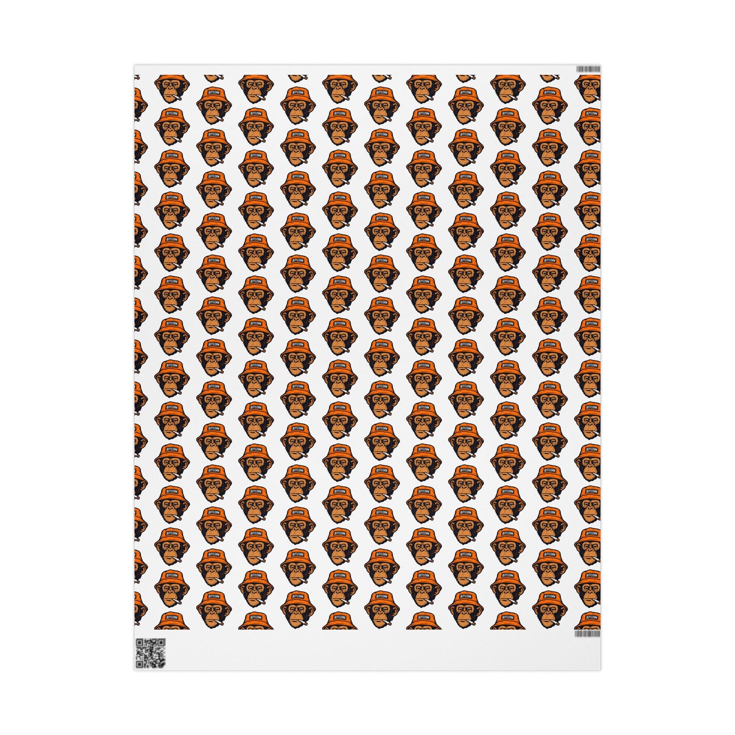 Bitcoin Monkey Wrapping Paper | Novelty Pattern Gift Wrap Roll