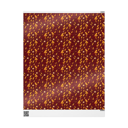 Hornet Wrapping Paper Set for Gift Wrapping, Birthday, Christmas, Holidays, The Heist Club Colorful Pattern
