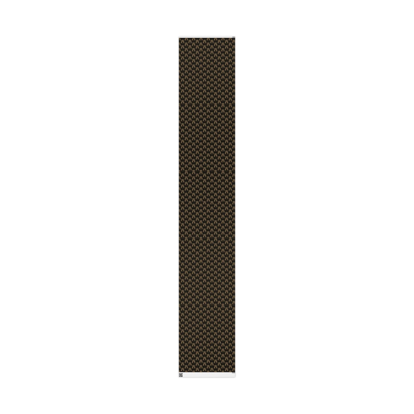 Heist Club Pattern Wrapping Paper | Black and Gold Robber Logo