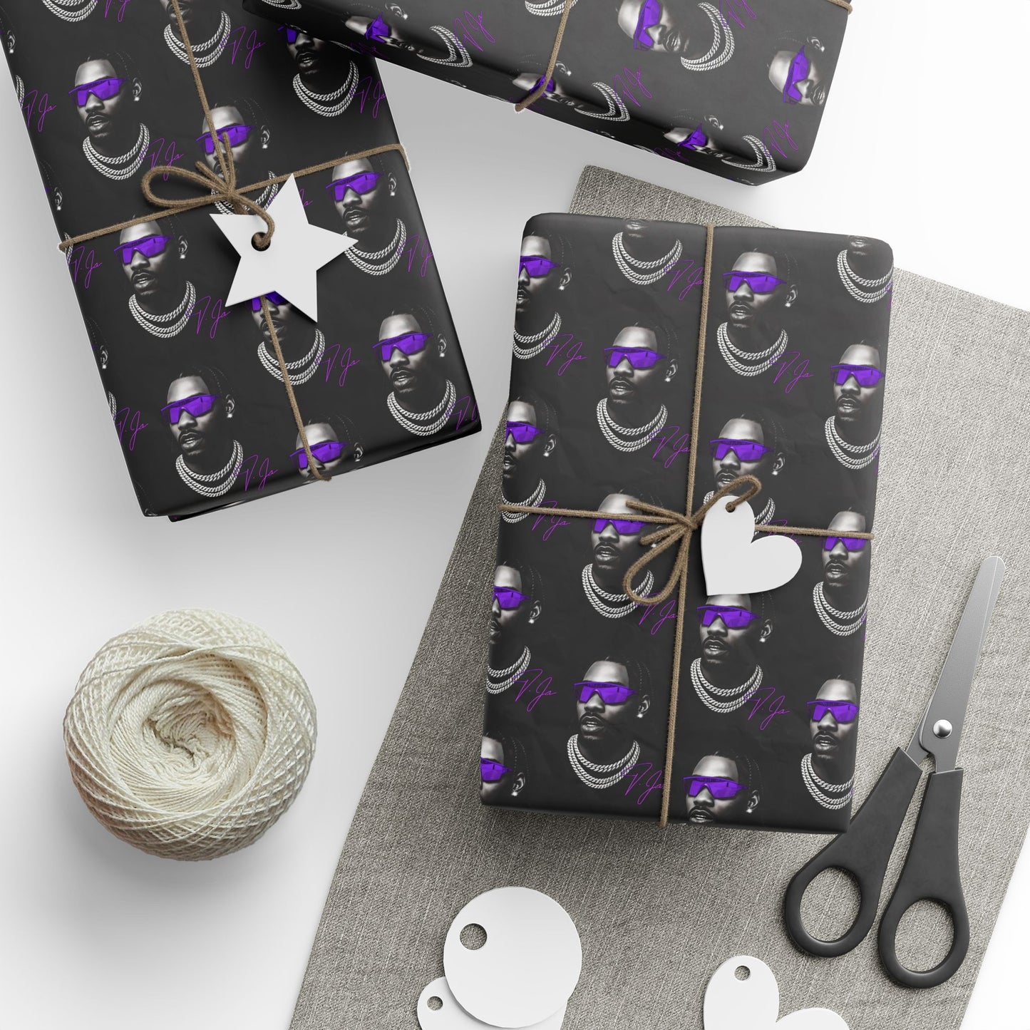 Wrapping Paper, MN VIKINGS Gift Wrap, Christmas Holiday Present Decoration, Birthday Party Supplies, Elegant Black and Gold Design