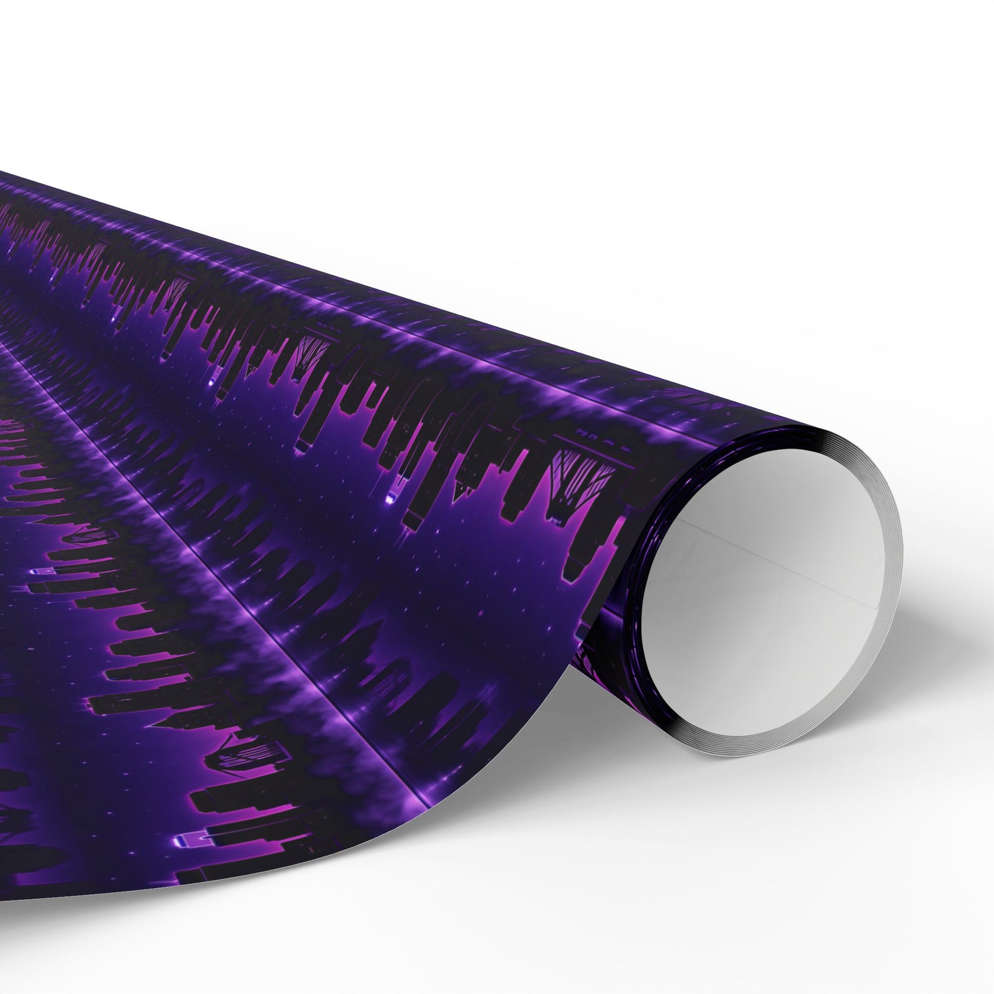 Wrapping Papers, Neon Skyline, Gift Wrap Roll for Holidays, Birthdays, Special Occasions, Musician Gift Wrap, Unique