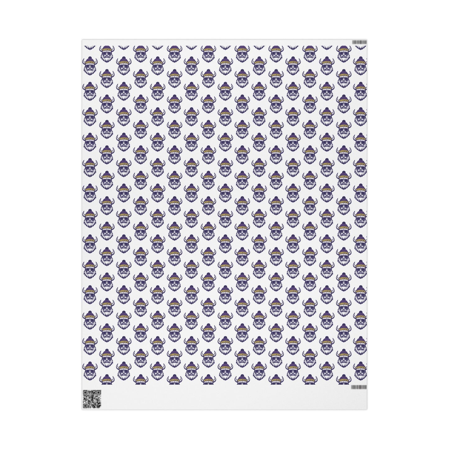 Wrapping Paper, MN Vikings Gift Wrap, Christmas Holiday Present Decoration, Birthday Party Supplies, Elegant Black and Gold Design