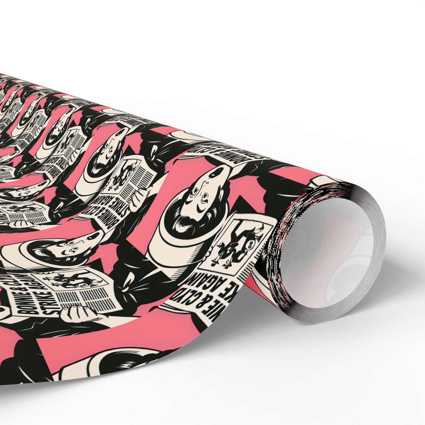 Wrapping Paper, The Heist Club Gift Wrap, Christmas Holiday Present Decoration, Birthday Party Supplies, Elegant Black and Gold Design