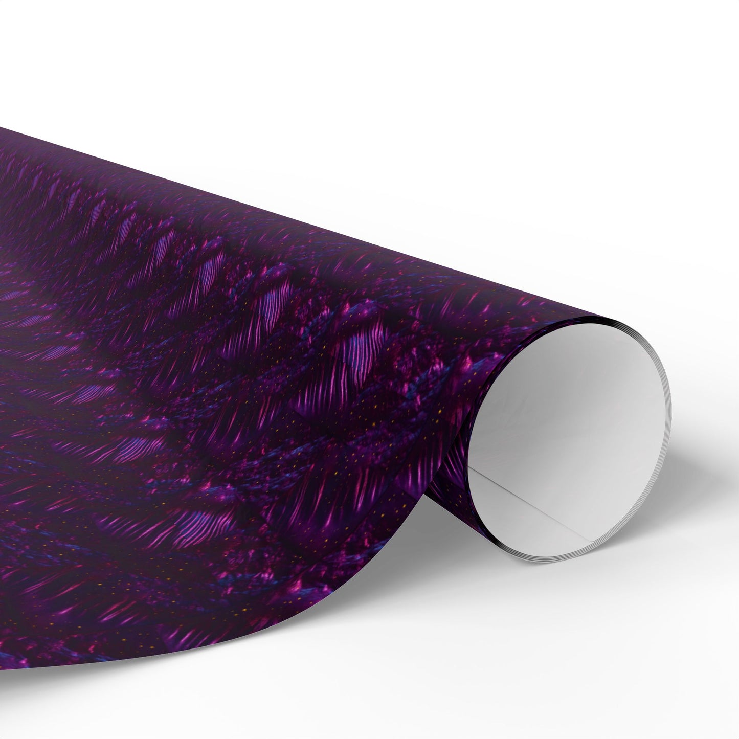 Rockstar neon psychedelic wrapping paper | Holiday Gift Wrap, Dark Teal purple