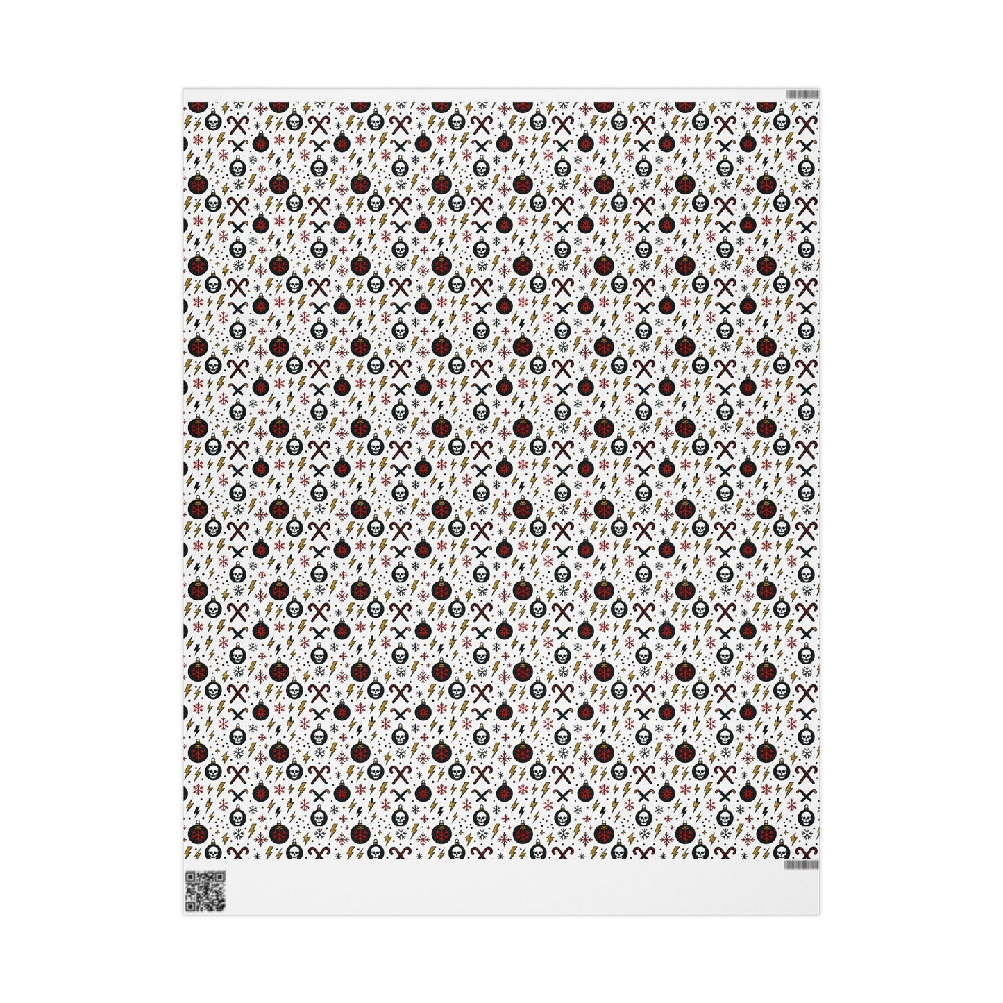 Gift Wrap, Skull and Candy Cane Ozzy Osbourne Inspired Wrapping Paper, Holiday Wrapping, Festive Gift Wrap, Music Lover Gift Wrap, Rock and