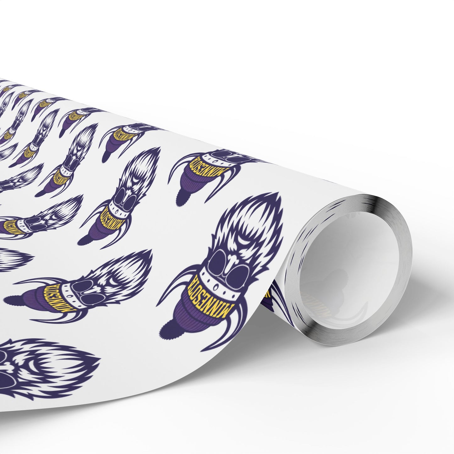 Wrapping Paper, MN Vikings Gift Wrap, Christmas Holiday Present Decoration, Birthday Party Supplies, Elegant Black and Gold Design