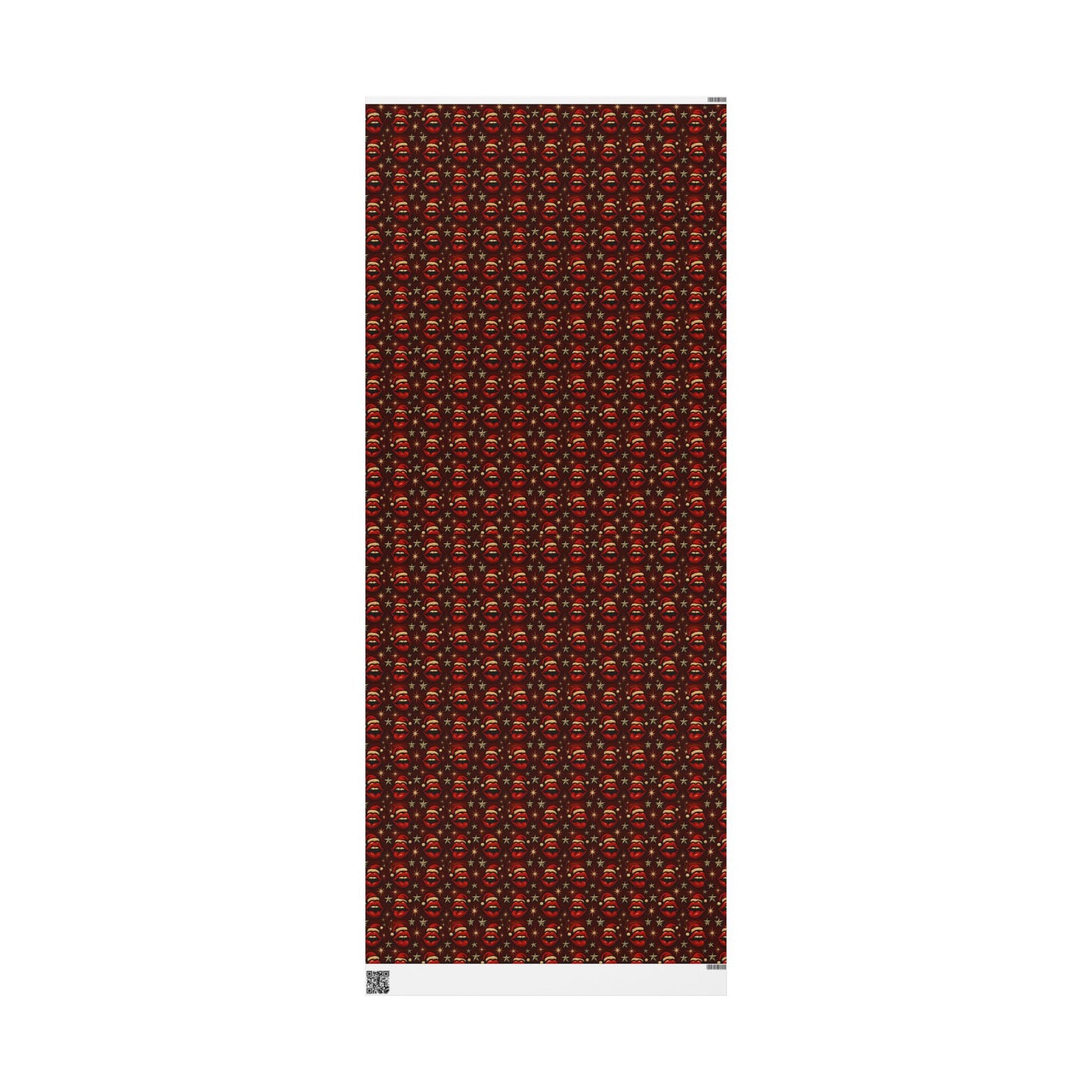 Santa lips Wrapping Papers | Holiday Candy Pattern