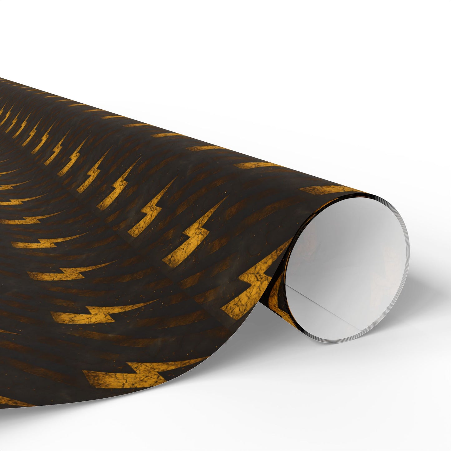 Rockstar Lightning Bolt Stars wrapping paper | Holiday Gift Wrap, Dark Teal Red Gold