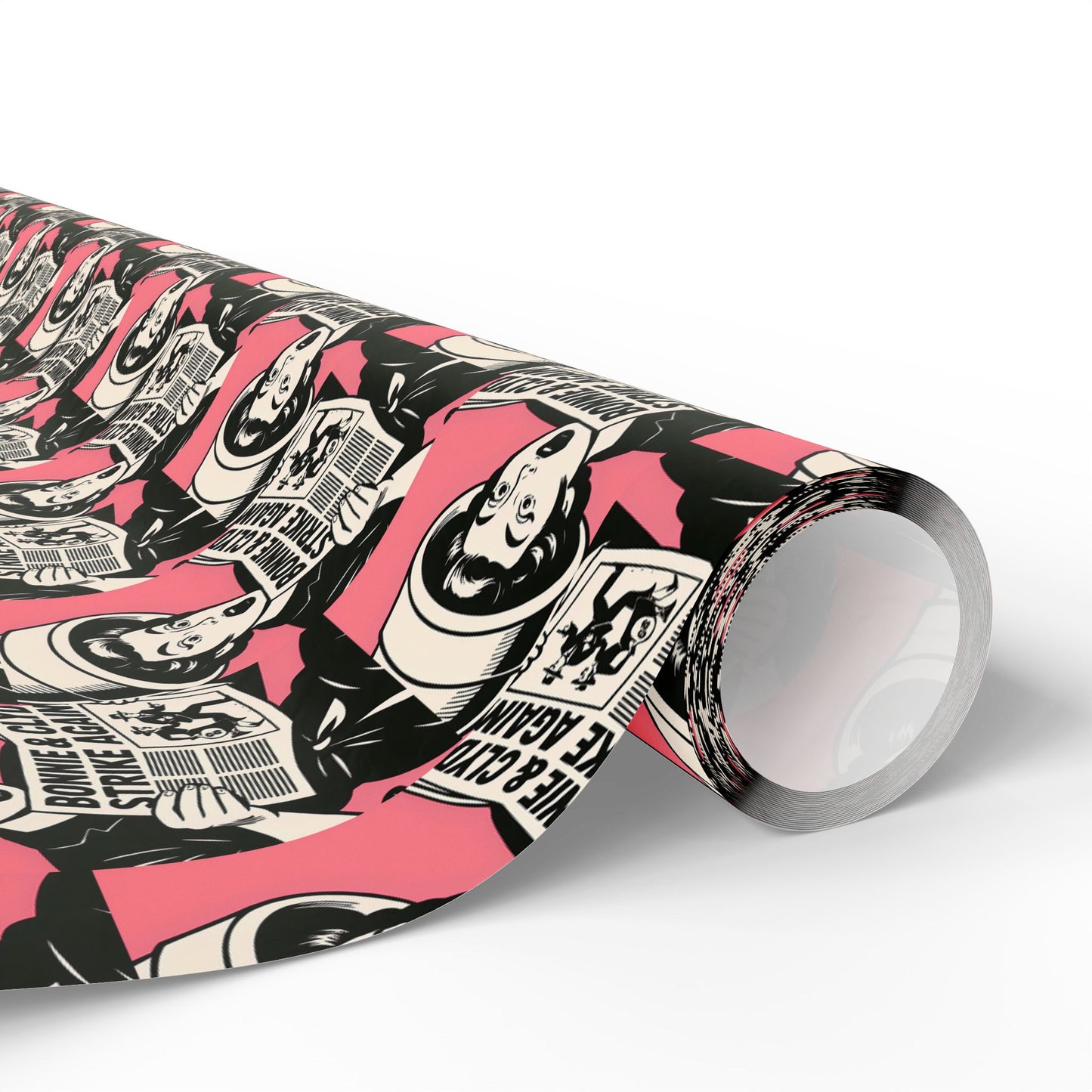 Wrapping Paper, The Heist Club Gift Wrap, Christmas Holiday Present Decoration, Birthday Party Supplies, Elegant Black and Gold Design