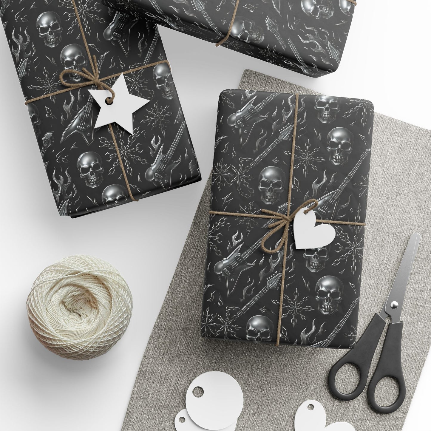 Metallicaa Wrapping Paper, Music Themed Gift Wrap, Rock Band Design, Heavy Metal Christmas Paper, Unique Holiday Packaging,