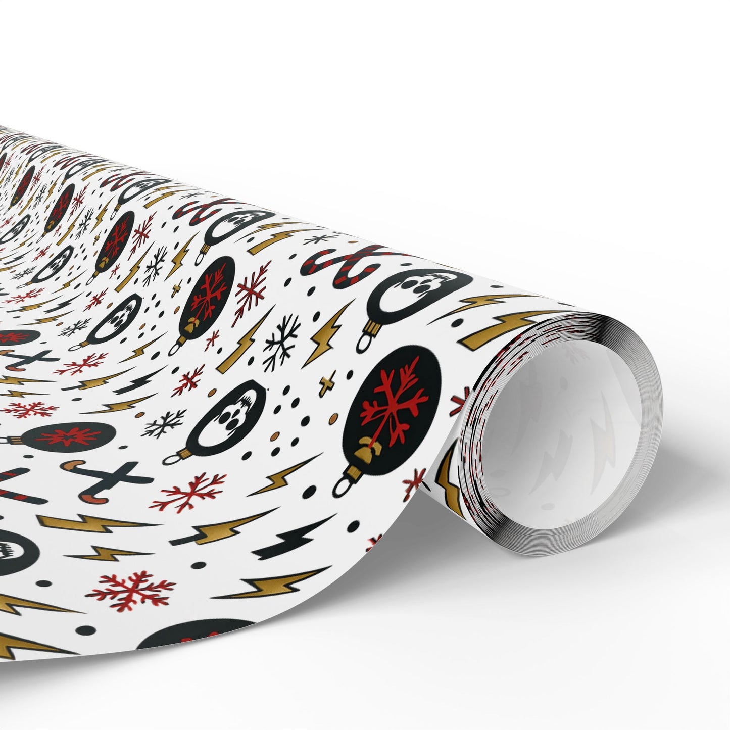 Gift Wrap, Skull and Candy Cane Ozzy Osbourne Inspired Wrapping Paper, Holiday Wrapping, Festive Gift Wrap, Music Lover Gift Wrap, Rock and