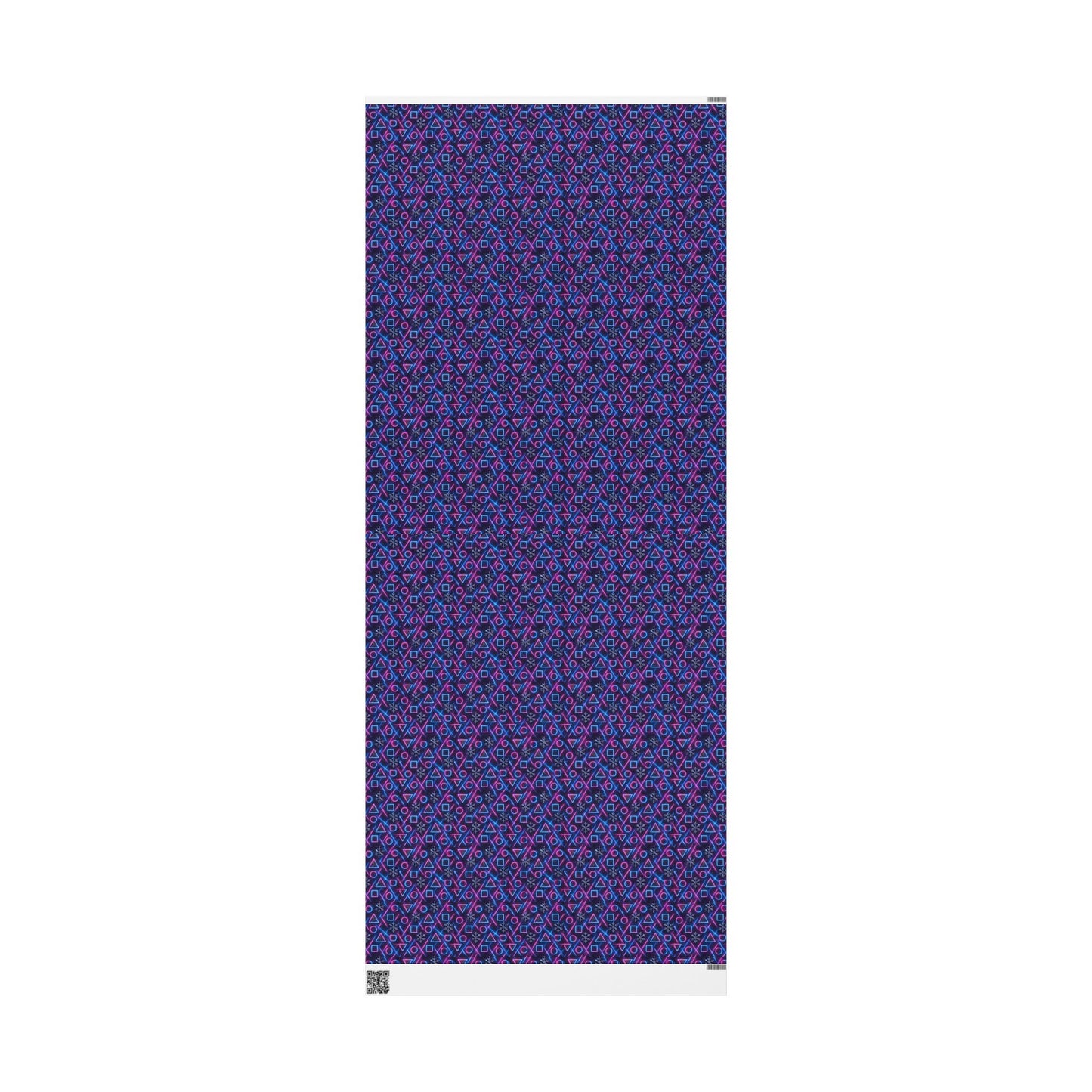 Rockstar neon glam blizzard wrapping paper | Holiday Gift Wrap, Dark Teal Red Gold