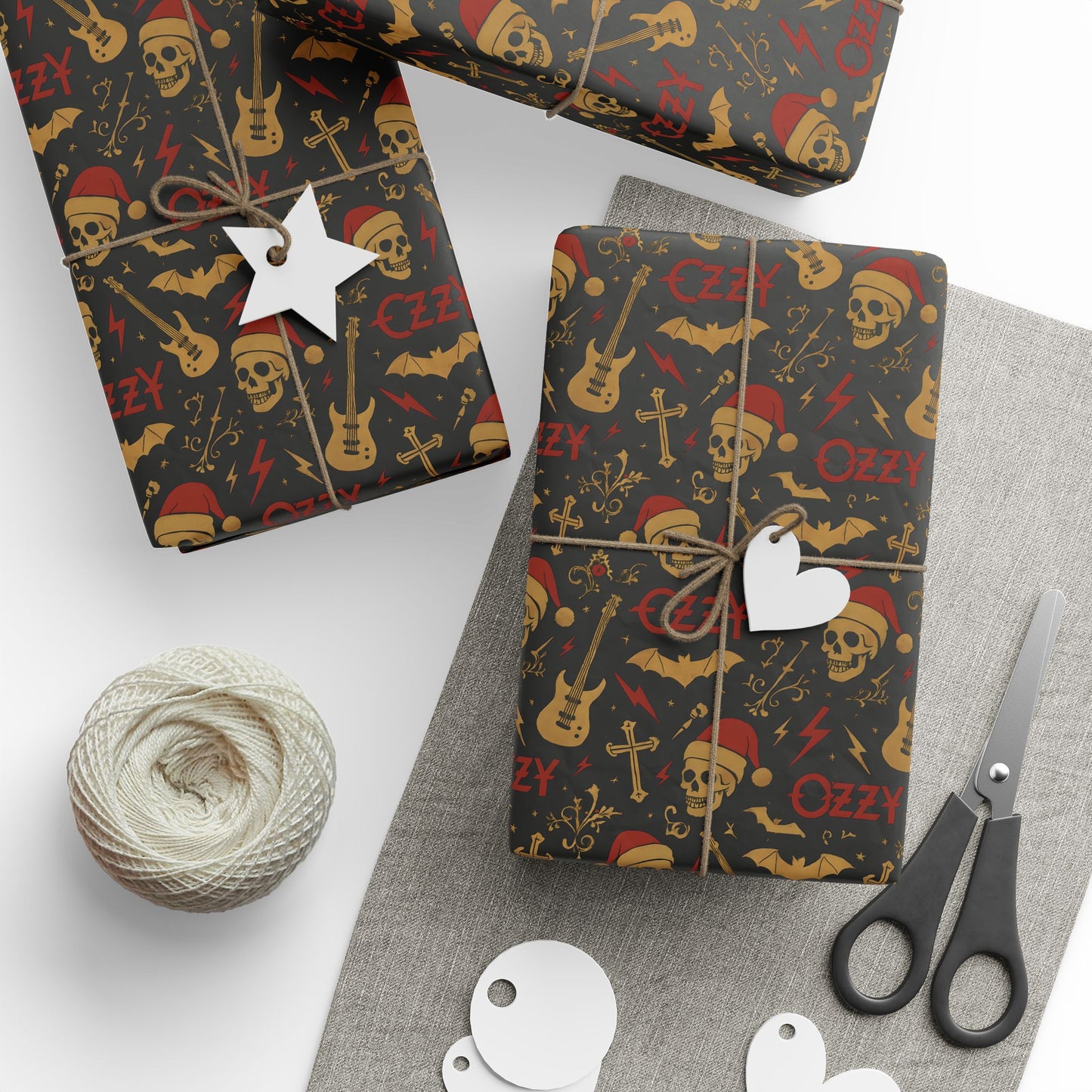 Christmas Wrapping Papers, Gift Wrap Sheets for Music Lovers, Unique Holiday Gift Packaging, Music Themed