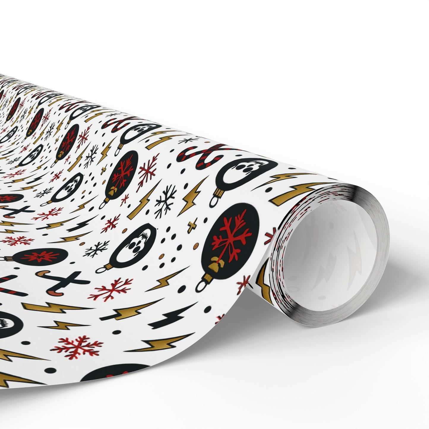 Gift Wrap, Skull and Candy Cane Ozzy Osbourne Inspired Wrapping Paper, Holiday Wrapping, Festive Gift Wrap, Music Lover Gift Wrap, Rock and