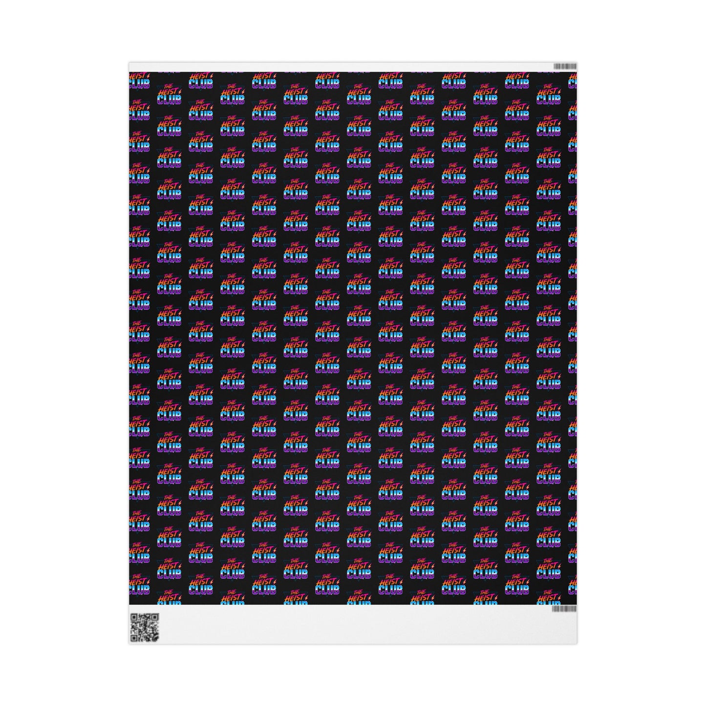 Wrapping Paper, The Heist Club Gift Wrap, Christmas Holiday Present Decoration, Birthday Party Supplies, Elegant Black and Gold Design
