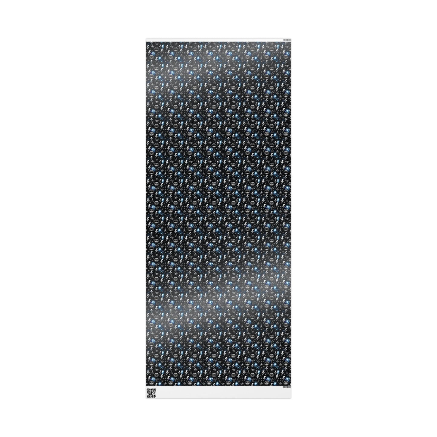 Rockstar Lightning Bolt Stars wrapping paper | Holiday Gift Wrap, Dark Teal Red Gold