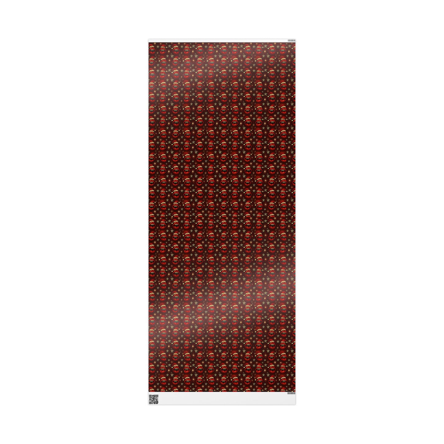 Santa lips Wrapping Papers | Holiday Candy Pattern