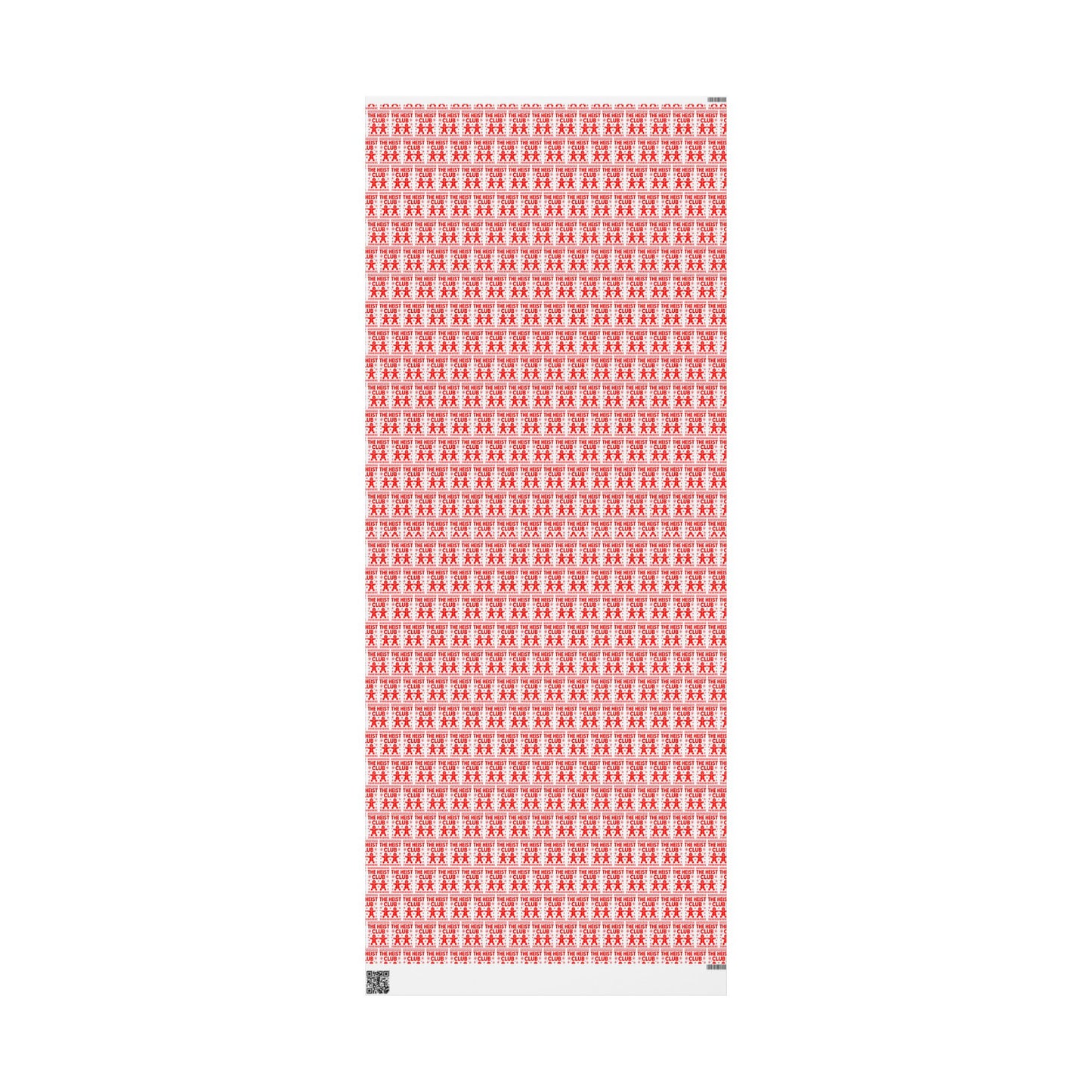The Heist Club Wrapping Paper | Red holiday novelty paper