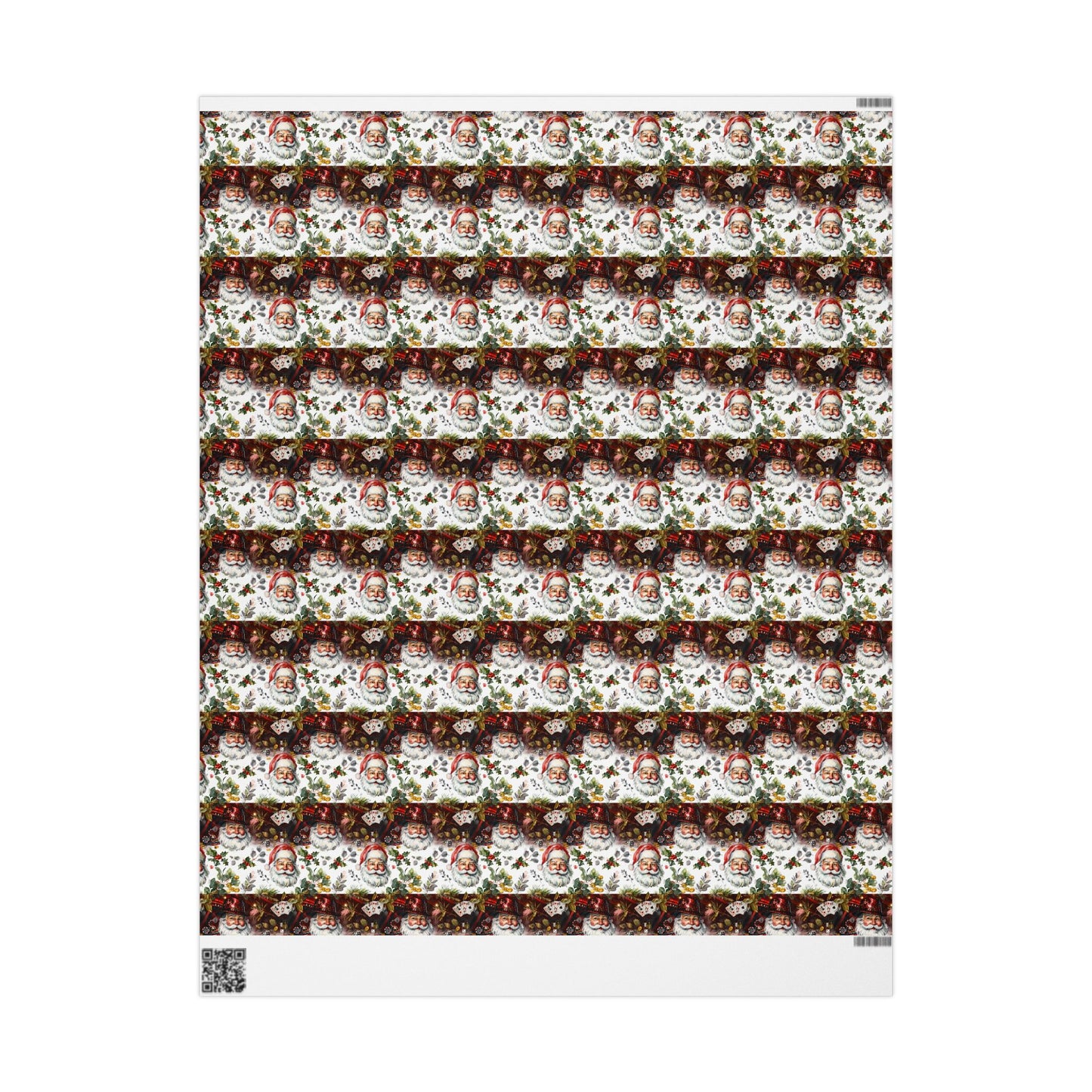 Christmas Casino Santa Wrapping Papers, Gift Wrap, Festive Present Decor, Holiday Party Supplies, Xmas Packaging Paper