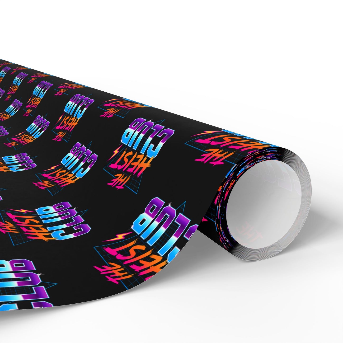Wrapping Paper, The Heist Club Gift Wrap, Christmas Holiday Present Decoration, Birthday Party Supplies, Elegant Black and Gold Design