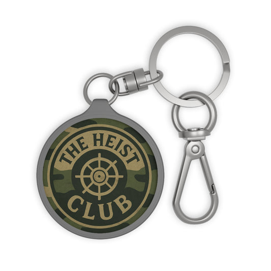 The Heist Club camo emblem Keyring Tag | Military badge keychain