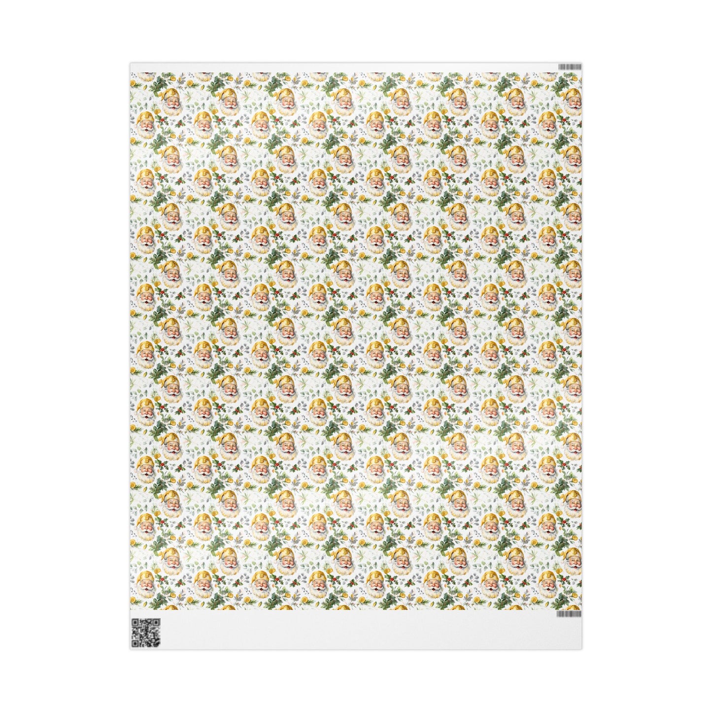 Bitcoin Santa Wrapping Paper, Christmas Gift Wrap, Holiday Present Decoration, Cryptocurrency Xmas Paper Roll, Festive Digital Currency