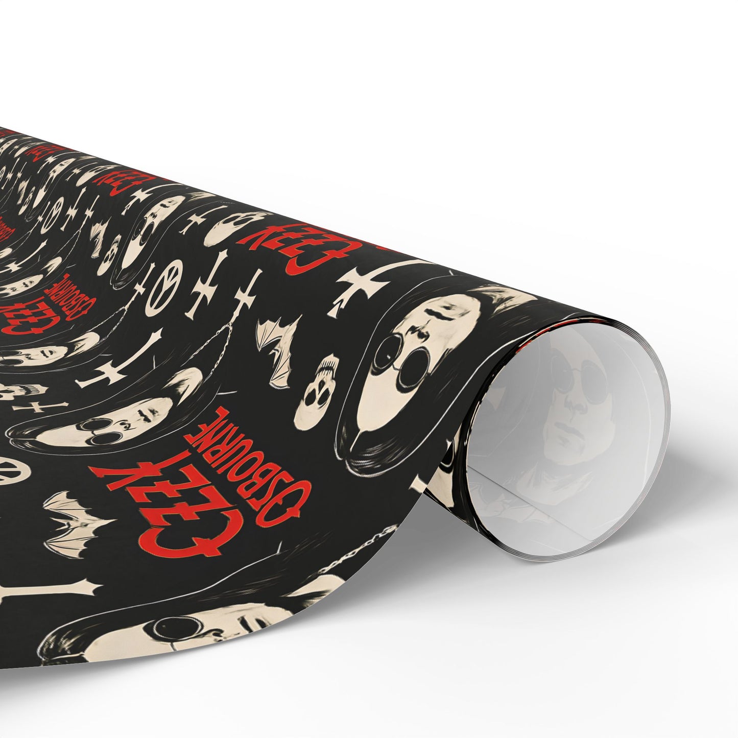 Wrapping Papers, Oz Gift Wrap, Rock Music Fan Present Wrap, Heavy Metal Wrapping Paper, Music Lover Holiday Gift Wrap, Unique