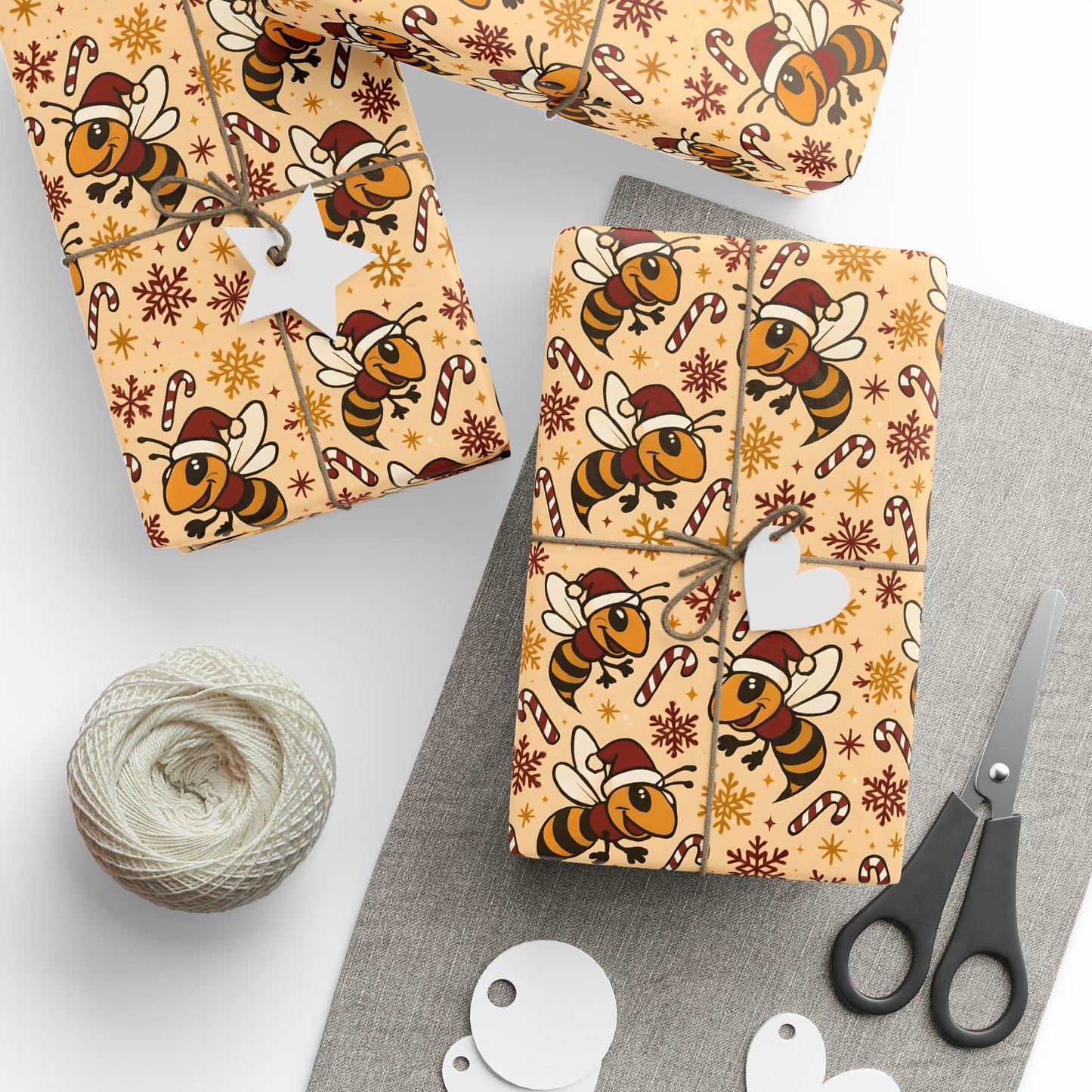 Santa Hornet Wrapping Paper, Birthday, Christmas, Holidays, The Heist Club Colorful Pattern