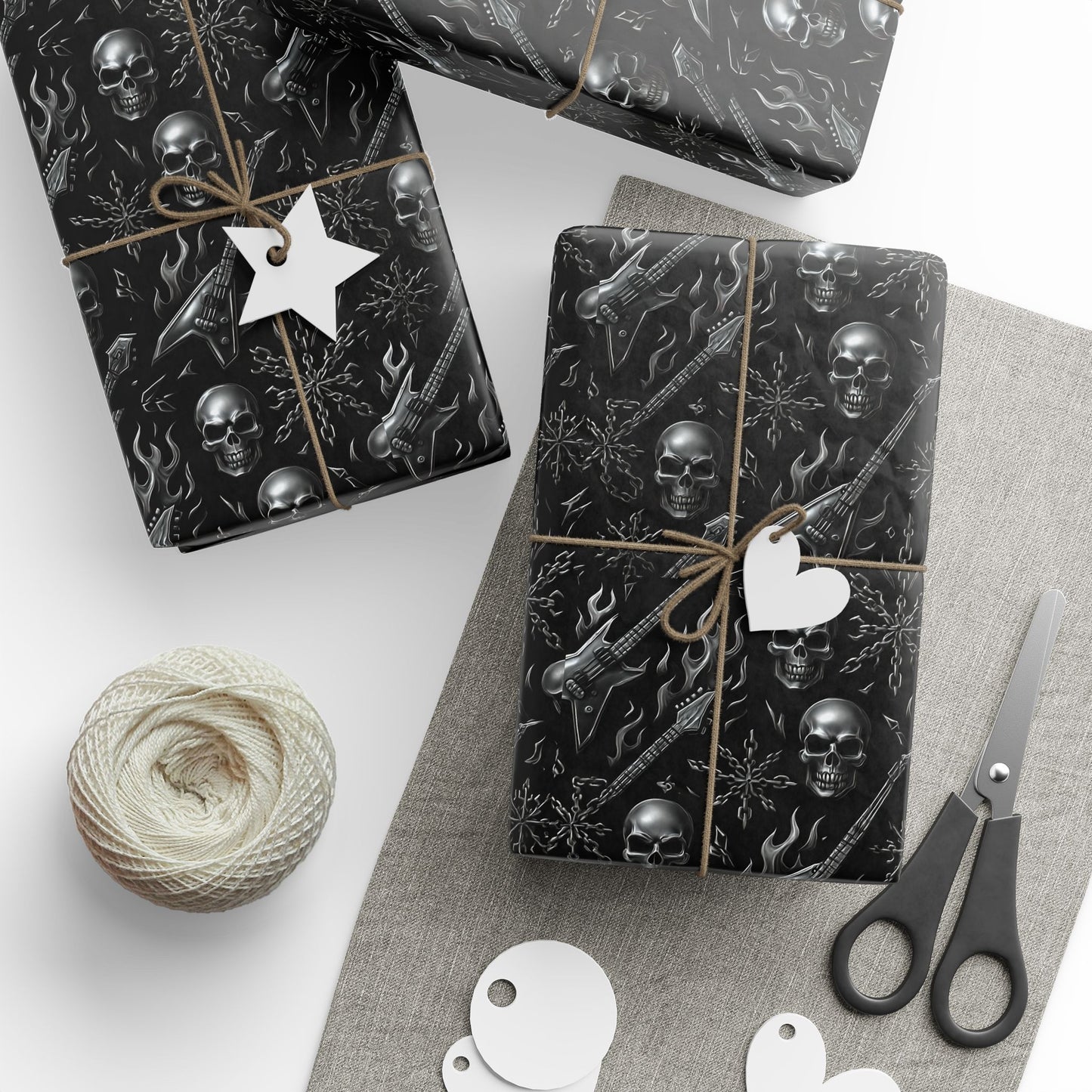 Metallicaa Wrapping Paper, Music Themed Gift Wrap, Rock Band Design, Heavy Metal Christmas Paper, Unique Holiday Packaging,
