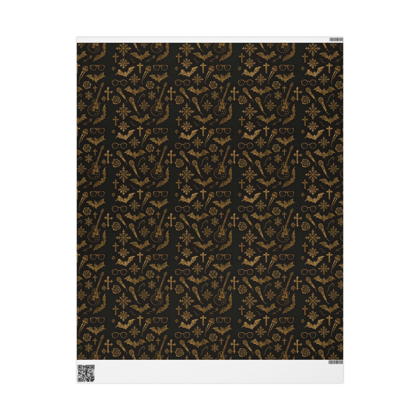 Ozzzy Christmas Bat Wrapping Papers, Gift Wrap, Holiday Present, Festive Decor, Xmas DIY Craft Supplies