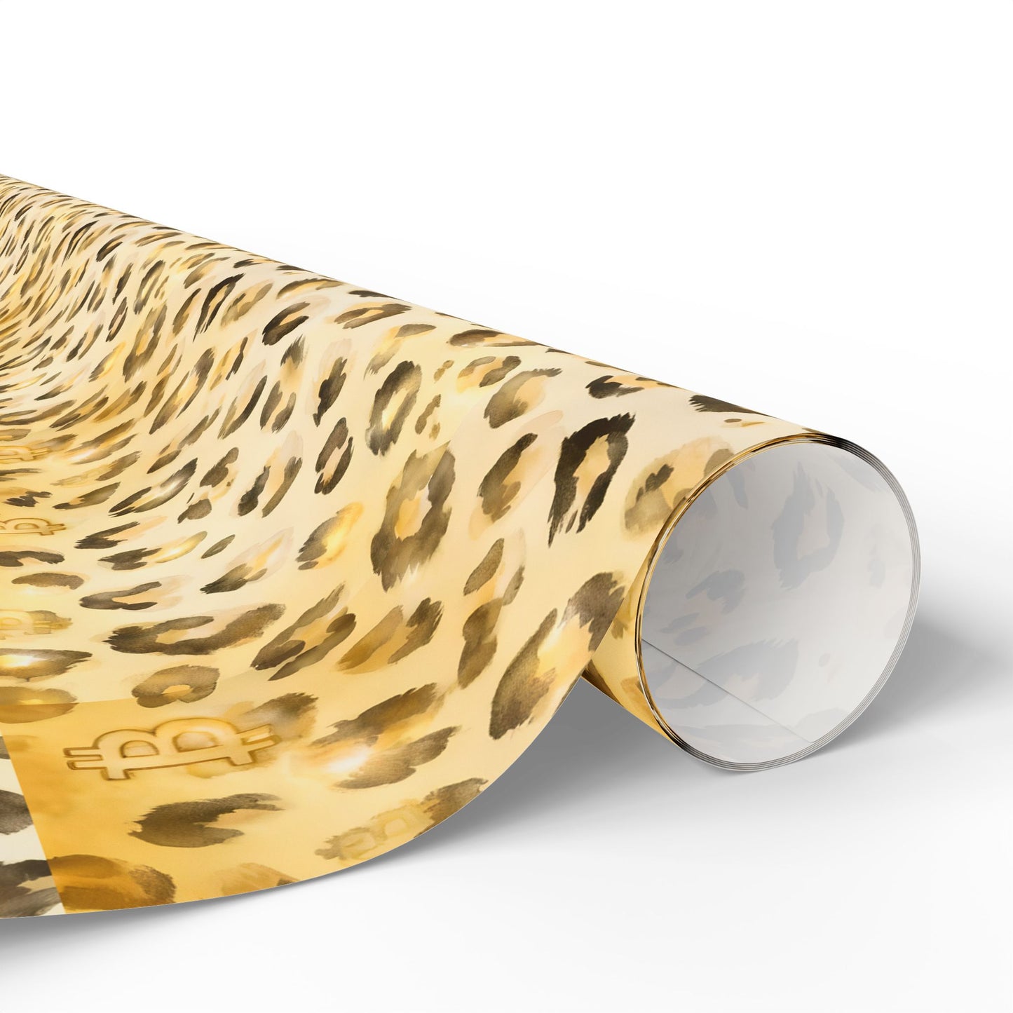 Cheetah Bitcoin Wrapping Paper, Gift Wrap for Crypto Enthusiasts, Animal Print Holiday Supplies, Jungle Theme Present Decor, Unique Gift