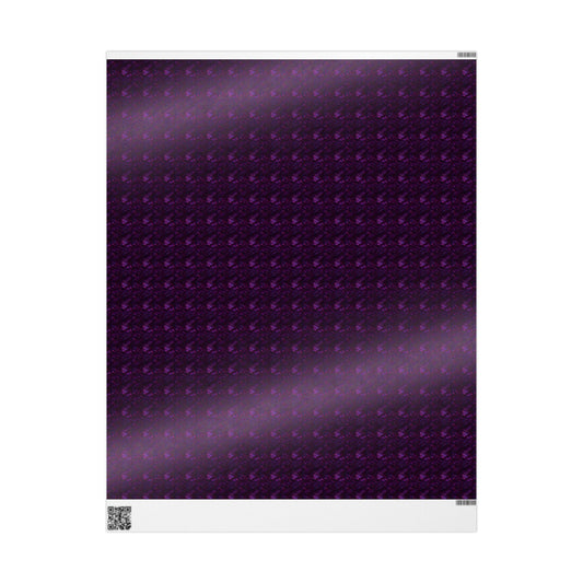 Rockstar neon psychedelic wrapping paper | Holiday Gift Wrap, Dark Teal purple